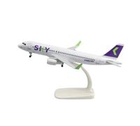 RIVPAHGQ Replica Aircraft Models 20CM Scale Airplane Model 1/400 Civil Aviation Aircraft For Chilean Sky Aviation A320 Prototype Plane Replica Miniature Airplane Model
