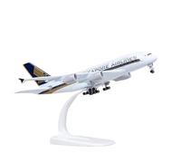RIVPAHGQ Replica Aircraft Models 20CM Scale Airplane Model 1/400 Civil Aviation Aircraft For Singapore Airlines A380 Prototype Plane Replica Miniature Airplane Model