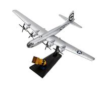 RIVPAHGQ Replica Aircraft Models 21CM Scaled Model 1:144 World War II B 29 Superfortress Bomber Aircraft Model For Hiroshima Nagasaki B-29 Miniature Airplane Model(Fat yellow man)