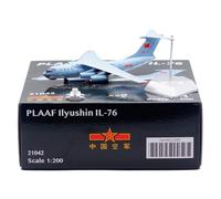 RIVPAHGQ Replica Aircraft Models 23CM Exquisite Scale Transport Aircraft 1:200 Il-76 Chinese Air Force 21041 21042 21043 Airplane Military Model Miniature Airplane Model(21042)
