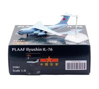 RIVPAHGQ Replica Aircraft Models 23CM Exquisite Scale Transport Aircraft 1:200 Il-76 Chinese Air Force 21041 21042 21043 Airplane Military Model Miniature Airplane Model(21041)