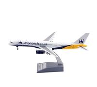 RIVPAHGQ Replica Aircraft Models 23CM Scale Miniature Aircraft Model 1:200 Monarch Airlines For Boeing B757-200 G-DAJB Finished Airplane Model Miniature Airplane Model