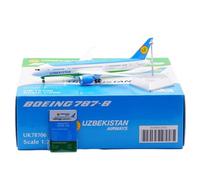 RIVPAHGQ Replica Aircraft Models 27cm Boutique Scale Aircraft Replicas 1/200 For Uzbekistan B787-8 UK78701 Die-cast Airplane Collectible Models Miniature Airplane Model(UK78706)