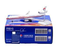 RIVPAHGQ Replica Aircraft Models 30cm Exquisite Finished Aircraft Model 1/200 China Eastern Airlines For McDonnell Douglas MD-11 B-2173 Airplane Miniature Airplane Model(Regular)