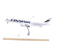 RIVPAHGQ Replica Aircraft Models 32CM For Finnair A350-900 OH-LWP Flaps 1:200 Die-Cast Airplane Model Display Aircraft For Adults With Stand Miniature Airplane Model(Flap)