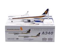 RIVPAHGQ Replica Aircraft Models 33cm Scale Civil Aircraft 1/400 For Singapore Airlines For Airbus A340-500 9V-SGB Exquisite Finished Model Airplane Miniature Airplane Model