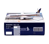 RIVPAHGQ Replica Aircraft Models 34CM Scale Exquisite Static Aircraft Model 1:200 For Singapore Airlines B787-10 9V-SCJ 9V-SCN Airplane Souvenir Miniature Airplane Model(L2039)