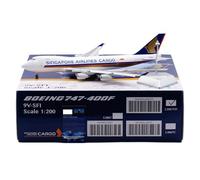 RIVPAHGQ Replica Aircraft Models 35cm Boutique Civil Airliner 1/200 For Singapore Airlines For Boeing B747-400F 9V-SFI Scale Alloy Aircraft Model Miniature Airplane Model(Flap)