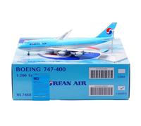 RIVPAHGQ Replica Aircraft Models 35cm Exquisite Finished Aircraft Model 1/200 For Korean Air For Boeing B747-400 HL7488 Airplane Replica Miniature Airplane Model(Flap)