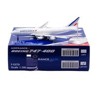 RIVPAHGQ Replica Aircraft Models 35CM Exquisite Scale Airplane Replica 1:200 For Air France B747-400 F-GITH F-GITD Die-cast Alloy Aircraft Model Miniature Airplane Model(L2071 Flap)