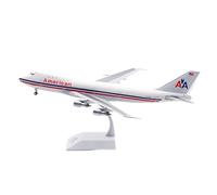 RIVPAHGQ Replica Aircraft Models 35CM Highly Realistic Airplane Model 1:200 Scale For American Airlines For Boeing B747-100 N743P Aircraft Miniature Airplane Model