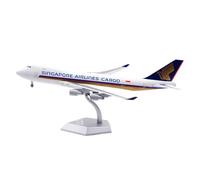 RIVPAHGQ Replica Aircraft Models 35CM Scale Airplane 1:200 For Singapore Airlines For Boeing B747-400F 9V-SFI Highly Realistic Aircraft Models Miniature Airplane Model(Flap)