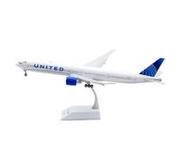 RIVPAHGQ Replica Aircraft Models 36CM 1/200 Scale Civilian Aircraft Model For United Airlines B777-300 N2749U Flaps Highly Detailed Airplane Miniature Miniature Airplane Model