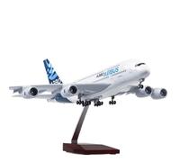 RIVPAHGQ Replica Aircraft Models 36cm 380 Metal Die-cast Model Airplane 1/200 Scale For Airbus A380 Prototype Passenger Aircraft Model Miniature Airplane Model(With light)