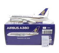 RIVPAHGQ Replica Aircraft Models 36cm Miniature Model Aircraft Replicas 1/200 For Singapore Airlines A380 9V-SKB/9V-SKV Simulation Civil Airplane Miniature Airplane Model(9V-SKB)