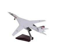 RIVPAHGQ Replica Aircraft Models 37cm Scale Military Aircraft Model 1:144 For Russian Tu-160 White Swan Bomber Ornament TU160 Airplane Replica Miniature Airplane Model
