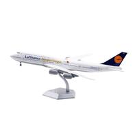 RIVPAHGQ Replica Aircraft Models 38CM 1:200 High Simulation Aircraft Collectible Models For Lufthansa For Boeing B747-8 D-ABYK Alloy Airplane Miniature Airplane Model(Flap)