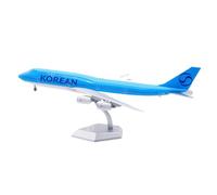 RIVPAHGQ Replica Aircraft Models 38CM Exquisite Exhibits Scale Airplane 1:200 For Korean Air B747-8I HL7638 Die-cast Alloy Aircraft Model Miniature Airplane Model(Flap)