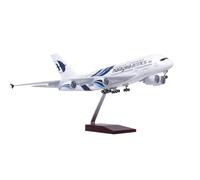 RIVPAHGQ Replica Aircraft Models 45cm Metal Die-cast Model Airplane 1/160 Scale For Malaysia Airlines Passenger Aircraft Model For Airbus 380 Miniature Airplane Model(NO light)