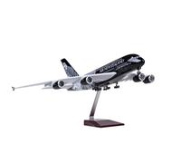 RIVPAHGQ Replica Aircraft Models 45cm Scale Aircraft Die Casting Model 1:160 Air New Zealand For Airbus A380 Airplane Replica Ornaments Miniature Airplane Model(NO light)