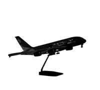 RIVPAHGQ Replica Aircraft Models 45cm Scale Aircraft Die Casting Model 1:160 Air New Zealand For Airbus A380 Airplane Replica Ornaments Miniature Airplane Model(With light)
