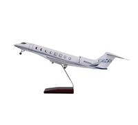 RIVPAHGQ Replica Aircraft Models 45cm Scale Model Airplane 1:50 For Gulfstream G650 Aircraft Model Civil Aviation Cargo Plane Miniature Airplane Model(NO light)