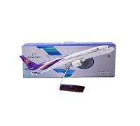 RIVPAHGQ Replica Aircraft Models 47cm 350 Scale Passenger Aircraft Model 1:142 Thai Airways For Airbus A350 Airplane Replica Ornaments Miniature Airplane Model(With light)