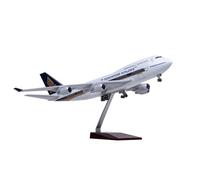 RIVPAHGQ Replica Aircraft Models 47cm B747 Scale Model Airplane 1:150 Singapore Airlines For Boeing 747 Aircraft Model Civil Aviation Cargo Plane Miniature Airplane Model(With light)