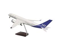 RIVPAHGQ Replica Aircraft Models 47cm Die-cast Metal Airplane 1:142 For Scandinavian For Airbus A350 Passenger Aircraft Model With Wheels Miniature Airplane Model(NO light)