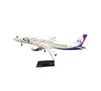 RIVPAHGQ Replica Aircraft Models 47cm Die-cast Metal Airplane 1:80 For Ural Airlines For Airbus 320neo Passenger Aircraft Model With Wheels Miniature Airplane Model(With light)