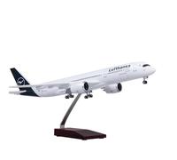 RIVPAHGQ Replica Aircraft Models 47cm Metal Die Casting Model Aircraft 1/142 Lufthansa For Airbus A350 Miniature Airplane Display Miniature Airplane Model(NO light)