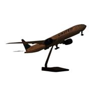 RIVPAHGQ Replica Aircraft Models 47cm Metal Die Casting Model Airplane 1/157 Scale For United Airlines Passenger Aircraft Model For Boeing 777 Miniature Airplane Model(With light)