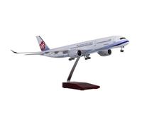 RIVPAHGQ Replica Aircraft Models 47cm Miniature Model Civil Aircraft 1:142 Taiwan China Airlines For Airbus A350 Scale Alloy Airplane For Adults Miniature Airplane Model(NO light)