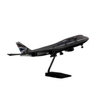 RIVPAHGQ Replica Aircraft Models 47cm Miniature Model Civil Aircraft 1:150 British Airways For Boeing 747 Scale Alloy Airplane Model For Adults Miniature Airplane Model(With light)