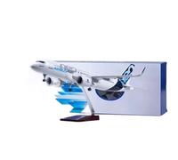 RIVPAHGQ Replica Aircraft Models 47CM Scale 1:80 Airplane Replica For Airbus A320 A320Neo Prototype Die-Cast Model Aircraft With Lights Miniature Airplane Model(With light)