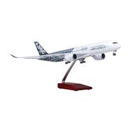 RIVPAHGQ Replica Aircraft Models 47cm Scale Model Airplane 1:142 For Airbus 350 A350 Prototype Aircraft Model Civil Aviation Cargo Plane Miniature Airplane Model(With light)