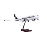 RIVPAHGQ Replica Aircraft Models 47cm Scale Model Airplane With Wheels And Light 1:142 Singapore Airlines For Airbus A350 Civilian Aircraft Model Miniature Airplane Model(With light)