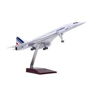 RIVPAHGQ Replica Aircraft Models 50cm Miniature Model Civil Aircraft 1:125 For Air France Concorde Scale Alloy Airplane Display For Adults Miniature Airplane Model(NO light)