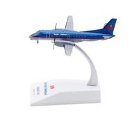 RIVPAHGQ Replica Aircraft Models 9cm Boutique Civil Airliner 1/200 For British Midland Airways Saab 340B G-GNTI Scale Alloy Aircraft Model Miniature Airplane Model