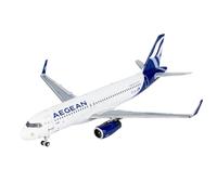 RIVPAHGQ Replica Aircraft Models 9CM For Aegean Airlines A320neo SX-DGZ Static Display Airplane 1:400 Scale Model Aircraft For Flight Collectors Miniature Airplane Model