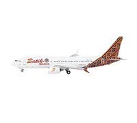 RIVPAHGQ Replica Aircraft Models 9CM For Batik Air Malaysia B737 MAX8 9M-LRG Miniature Aircraft 1:400 Scale Metal Airplane Model With Base Miniature Airplane Model