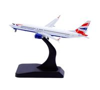 RIVPAHGQ Replica Aircraft Models 9CM For British Airways B737 MAX 8 ZS-ZCA 1:400 Finished Airplane Replica Highly Detailed Airliner Model Miniature Airplane Model