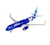 RIVPAHGQ Replica Aircraft Models 9CM For JetBlue Airways A320-200/w N821JB Static Display Airplane 1:400 Scale Model Aircraft For Flight Collectors Miniature Airplane Model