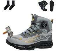 Rivrise Airstride 2.0 Safety Shoes, Airstride 2.0 Safety Shoes, 2025 New Steel Toe Cap Boots, Anti Smashing & Anti Stab & Anti-Slip, Für Lager, BAU Und Werk (1PC-Grey,6)