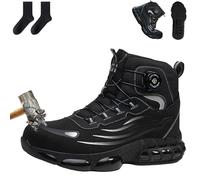 Rivrise Airstride 2.0 Safety Shoes, Airstride 2.0 Safety Shoes, 2025 New Steel Toe Cap Boots, Anti Smashing & Anti Stab & Anti-Slip, Für Lager, BAU Und Werk (1PC-Black,6)