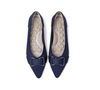 Rivsoi Comfortable Knit Ballet Flats for Women Arch Support Dress Shoes | Pointed Toe Womens Flats, Memory Foam & Anti-Slip Sole, for Standing All Day, Work, Office, Casual Friday, Travel, Slip on