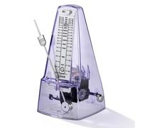 RIVVTA Mechanical Metronome, Metronome for Piano, Guitar, Bass, Violin, Drums & Other Instruments, Loud Sound and High Precision Track Beat for Beginners,Transparent Purple