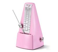RIVVTA Mechanical Metronome, Metronome for Piano, Guitar, Bass, Violin,& Other Instruments, Loud Sound and High Precision Track Beat for Beginners,Pink