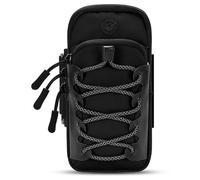Rivweten Motorcycle Battery Cover Storage Cloth Bag Fit for Sur-ron Light Bee X Segway,Dirt Bike Front Frame Bag Arm Strap Bag Battery Cover Bag for Mobile Phone, Card, Earphone (black)