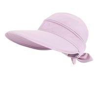 Rivweten Sun Hats for Women with UV Protection Wide Brim Sun Hat Visor Summer Beach Outdoor Foldable Womens Cap (UK, Alpha, One Size, Pink)